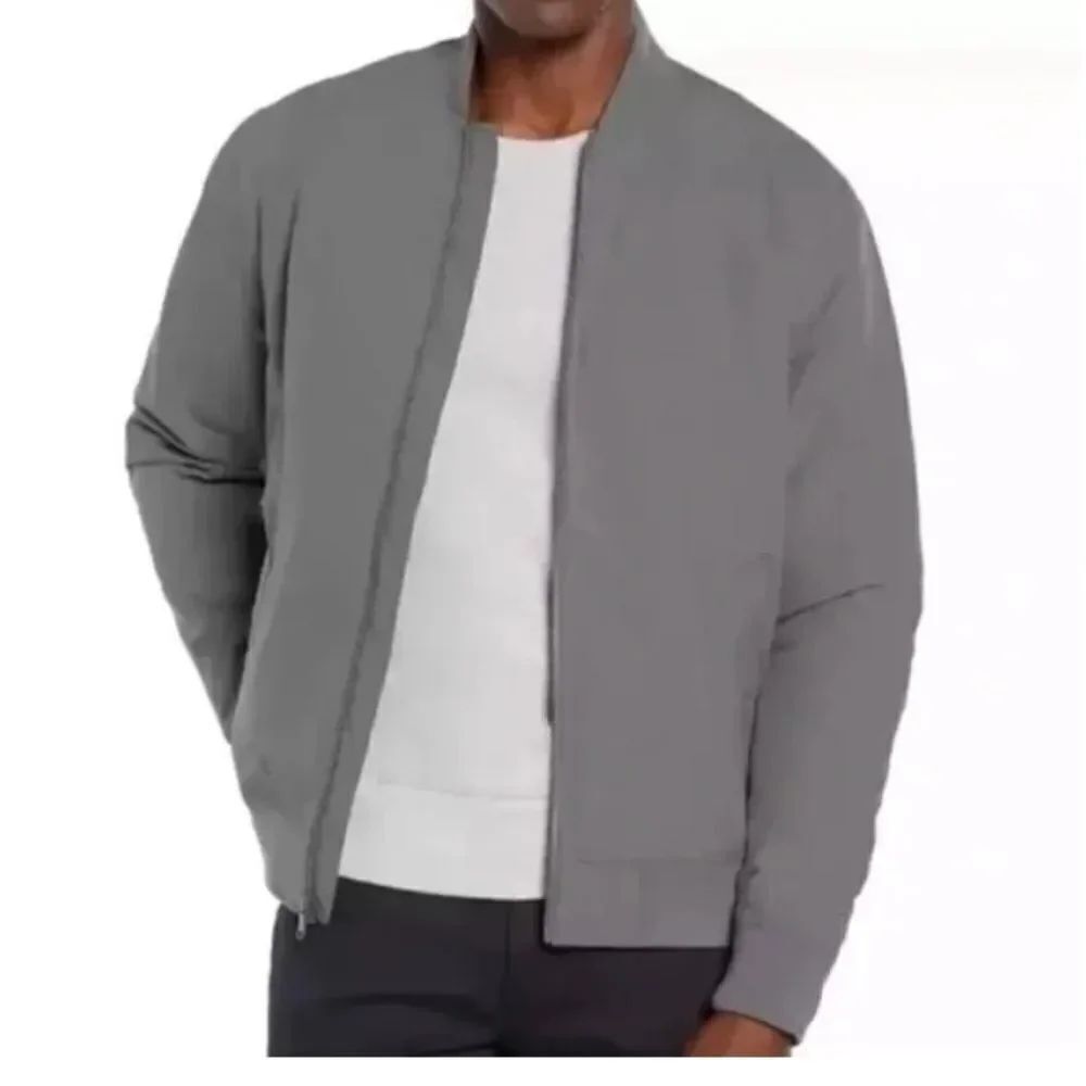 BANANA REPUBLIC MENS SIZE X- LARGE NWT GRAY BOMBER JACKET